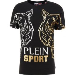 Plein Sport ROUND NECK Tshirt z nadrukiem black. Czarne t-shirty męskie Plein Sport, z nadrukiem, z bawełny, sportowe. Za 789.00 zł.