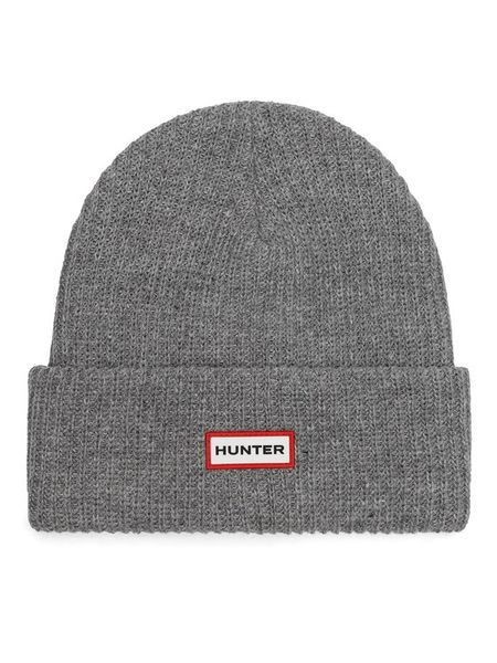 Hunter Czapka HTR-M3-002-AW24 Szary. Szare czapki męskie Hunter, na zimę, bez wzorów, z syntetyku. Za 59.99 zł.