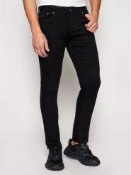 Jack & Jones Jeansy Glenn Original 12152346 Czarny Slim Fit. Czarne jeansy męskie Jack & Jones, bez wzorów, z bawełny. Za 199.99 zł.