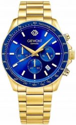 Zegarek Giewont Zegarek Męski Chronograph Sapphire Złoto Niebieski GW3520-B5. Niebieskie zegarki męskie Giewont, złote. Za 208.17 zł.