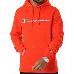 Bluza na co dzień męska CHAMPION z kapturem. Brązowe bluzy nierozpinane męskie CHAMPION, m, bez wzorów, bez ramiączek, z kapturem. Za 313.16 zł.