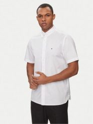 Tommy Hilfiger Koszula 1985 MW0MW33810 Biały Slim Fit. Białe koszule męskie Tommy Hilfiger, m, bez wzorów, z bawełny, bez kołnierzyka, bez ramiączek. Za 289.99 zł.