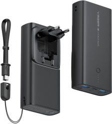 VEGER powerbank 10000 mAh PD QC3.0 20W ACE100 (W1146) czarny. Czarne powerbanki Veger. Za 91.08 zł.