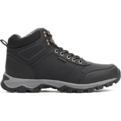Czarne Trapery Icy Moon. Czarne buty zimowe męskie marki Born2be, na jesień, z materiału. Za 139.99 zł.