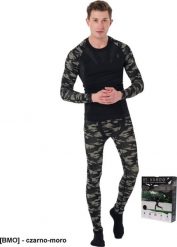 R.E.I.S. US-VARDO - męska bielizna termoaktywna, dodatkowa izolacja przed zimnem, zestaw koszulka z kalesonami, 51% poliester, 34% nylon, 15% spandex. Bielizna termoaktywna męska R.E.I.S., m, bez wzorów, z nylonu, bez ramiączek. Za 149.74 zł.