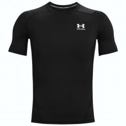 Jersey Under Armour à manches courtes. Białe bielizna termoaktywna męska Under Armour, l, bez wzorów, z jersey, bez ramiączek, do biegania. Za 256.99 zł.