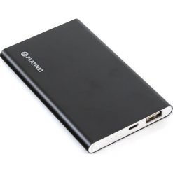 Platinet 5000mAh Czarny PowerBank. Czarne powerbanki marki Platinet. W wyprzedaży za 39.99 zł.