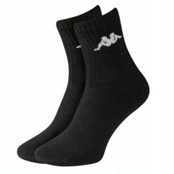 Skarpetki treningowe Kappa 303WIGO-001 3 pack. Czarne buty treningowe męskie Kappa, bez wzorów, bez zapięcia, na fitness i siłownię. Za 16.90 zł.