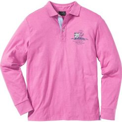Shirt polo z długim rękawem Regular Fit bonprix różowy melanż. Koszulki męskie z długim rękawem marki bonprix. Za 37.99 zł.