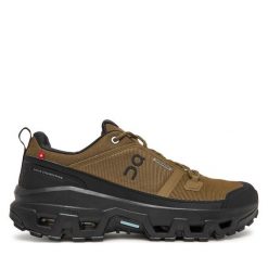 Trekkingi On. Brązowe buty trekkingowe męskie On, bez wzorów, sportowe, bez obcasa, bez zapięcia. Za 769.99 zł.