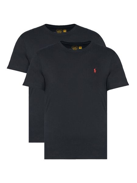 Polo Ralph Lauren Komplet t-shirtów 710P02583003 Czarny Slim Fit. Czarne koszulki polo męskie Polo Ralph Lauren, l, bez wzorów, z bawełny, bez kołnierzyka, bez ramiączek. Za 569.99 zł.