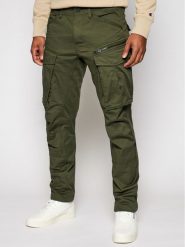 G-Star Raw Spodnie materiałowe Rovic D02190-5126-6059 Zielony Tapered Fit. Zielone spodnie na co dzień męskie G-Star Raw, bez wzorów, z bawełny, retro. Za 339.99 zł.
