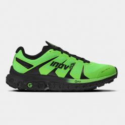Buty do biegania męskie, Inov-8 Trailfly Ultra G 300 Max. Zielone buty do biegania męskie Inov-8, bez wzorów, z gumy, bez zapięcia, do biegania. Za 579.99 zł.