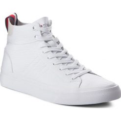 Sneakersy TOMMY HILFIGER - Unlined Mid Cut Leather Sneaker FM0FM01626 White 100. Białe buty sportowe na co dzień męskie Tommy Hilfiger, z materiału, eleganckie. Za 549.00 zł.