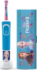 Szczoteczka Oral-B Vitality Kids D100 Frozen + Case Niebieska. Niebieskie szczoteczki elektryczne ORAL-B. Za 112.50 zł.