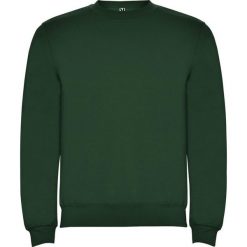 Bluza Unisex Dla Dorosłych Clasica Z Okrągłym Dekoltem. Zielone bluzy nierozpinane męskie ROLY, m, bez wzorów, bez ramiączek, bez kaptura. Za 73.99 zł.