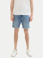 Tom Tailor Szorty jeansowe 1040194 Niebieski Regular Fit. Niebieskie szorty męskie Tom Tailor, bez wzorów, z bawełny. Za 99.99 zł.