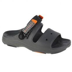 Klapki męskie Crocs Classic All Terrain. Szare klapki i japonki męskie Crocs, bez wzorów, z materiału. Za 205.00 zł.
