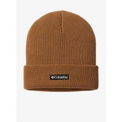 Czapka zimowa Columbia Whirlibird Cuffed Beanie - delta/logo. Brązowe czapki męskie Columbia, na zimę, bez wzorów, sportowe. Za 75.99 zł.