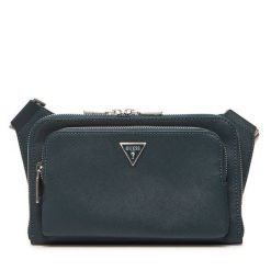 Saszetka nerka Guess. Zielone saszetki męskie Guess, z aplikacjami, małe. Za 249.99 zł.