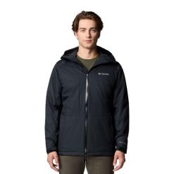 Kurtka ocieplana męska Columbia Point Park II Insulated. Czarne kurtki męskie Columbia, m, bez wzorów, sportowe, bez ramiączek, bez kaptura. W wyprzedaży za 645.50 zł.