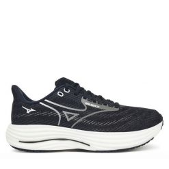 Buty do biegania Mizuno. Czarne buty do biegania męskie Mizuno, bez wzorów, bez zapięcia, do biegania, mizuno wave. Za 489.99 zł.
