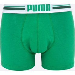 Puma - Bokserki Puma Placed logo boxer 2p green (2-pack). Zielone bokserki męskie Puma, z bawełny. W wyprzedaży za 49.90 zł.