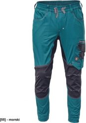 NEURUM CLS JOGGER - męskie spodnie robocze, szeroka elastyczna taliam, 4 kieszenie, odblaski - antracyt S. Długie spodnie sportowe męskie CERVA, bez wzorów. Za 313.93 zł.