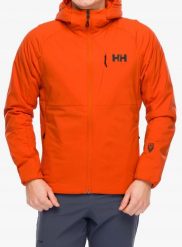 Kurtka ocieplana Helly Hansen Odin Stretch Hood Insulated 2.0 - patrol orange. Pomarańczowe kurtki męskie Helly Hansen, m, bez wzorów, bez ramiączek, bez kaptura. Za 1,111.34 zł.