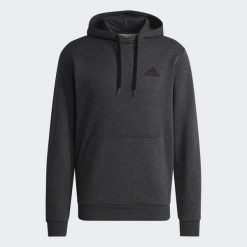 Bluza z kapturem Essentials Fleece. Szare bluzy z kapturem męskie ADIDAS, bez wzorów, z kapturem. W wyprzedaży za 183.20 zł.