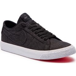 Buty NIKE - Sb Zoom Blazer Low Cnvs Decon AH3370 001 Black/Black Anthracite. Czarne buty sportowe na co dzień męskie Nike, m, bez wzorów, z materiału, eleganckie, bez ramiączek, bez kaptura. W wyprzedaży za 289.00 zł.