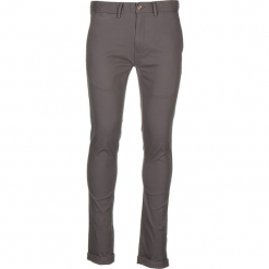 Spodnie chino - Skinny Fit - w kolorze szarym. Szare eleganckie spodnie męskie Ben Sherman, z aplikacjami, z materiału. W wyprzedaży za 173.95 zł.