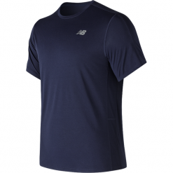 New Balance MT73061PGM. Niebieskie t-shirty sportowe męskie New Balance, m, z materiału, sportowe. W wyprzedaży za 49.99 zł.