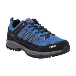 Buty trekkingowe męskie CMP Sun Low Hiking. Niebieskie buty trekkingowe męskie CMP, bez wzorów, z materiału, sportowe, bez obcasa, bez zapięcia. Za 339.99 zł.