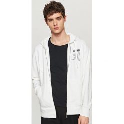 Rozpinana bluza z kapturem - Biały. Bluzy rozpinane męskie marki Reserved. Za 89.99 zł.