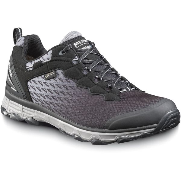 Buty sportowe męskie Meindl Activo Sport z membraną Gore-Tex. Czarne buty trekkingowe męskie Meindl, bez wzorów, z gore-texu, bez zapięcia, trekkingowe, gore-tex. Za 899.00 zł.