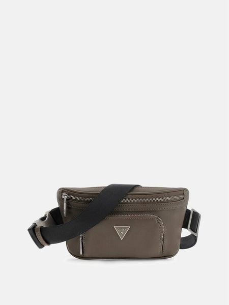 Guess Nerka HMECSA P3332 Brązowy. Brązowe saszetki męskie Guess, z aplikacjami, ze skóry. Za 199.99 zł.