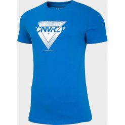 T-Shirt męski TSM203 - kobalt. T-shirty męskie 4f. Za 49.99 zł.
