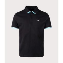 Koszulka polo BOSS Paddy Lux czarny (50538185-001). Czarne koszulki polo męskie Boss, m, bez wzorów, sportowe, bez kołnierzyka, bez ramiączek. Za 329.00 zł.