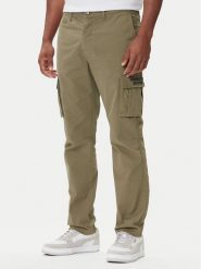 Aeronautica Militare Spodnie materiałowe 252PA1329UCT0244 Zielony Regular Fit. Zielone spodnie na co dzień męskie Aeronautica Militare, bez wzorów, z bawełny. Za 779.99 zł.