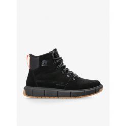 Buty zimowe męskie Sorel Explorer III Blazer WP. Czarne buty trekkingowe męskie Sorel, na zimę, bez wzorów, bez zapięcia, trekkingowe. Za 438.99 zł.