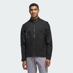 Kurtka Ultimate365 Tour CLIMAPROOF+ Full-Zip. Czarne kurtki męskie ADIDAS, bez wzorów, z materiału, sportowe, bez ramiączek, bez kaptura. Za 1,079.00 zł.
