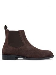 BOSS Sztyblety Tayil 50548229 Brązowy. Brązowe sztyblety męskie Boss, ze skóry, bez obcasa, bez zapięcia. Za 759.99 zł.