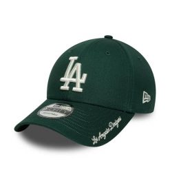 Czapka z daszkiem New Era Dodgers 9Forty. Zielone czapki męskie New Era, bez wzorów. Za 166.00 zł.