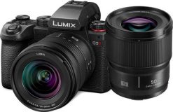 Aparat Panasonic Lumix S5 II + S 20-60 mm f/3.5-5.6 + S 50 mm f/1.8 (DC-S5M2WE). Bezlusterkowce PANASONIC. Za 10,947.26 zł.