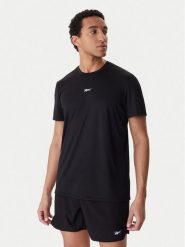 Reebok T-Shirt RK25602CCM Czarny Regular Fit. Czarne t-shirty sportowe męskie Reebok, m, bez wzorów, z syntetyku, sportowe, bez ramiączek. Za 59.99 zł.
