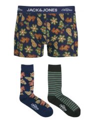 Jack & Jones Komplet bokserki i skarpety Gingerbread Giftbox 12285133 Kolorowy. Bokserki męskie Jack & Jones, m, bez wzorów, z bawełny. Za 99.99 zł.