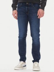 Lee Jeansy Luke 112365111 Granatowy Super Slim Fit. Niebieskie jeansy męskie Lee, bez wzorów, z bawełny. Za 259.99 zł.