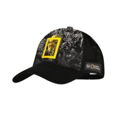 Czapka z daszkiem Buff Trucker Cap National Geographic. Czarne czapki męskie Buff, bez wzorów, sportowe. W wyprzedaży za 90.94 zł.