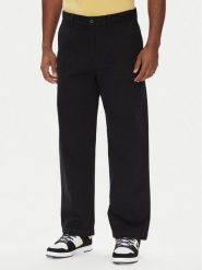 DC Chinosy Worker Baggy ADYNP03097 Czarny Baggy Fit. Czarne eleganckie spodnie męskie DC, bez wzorów, z bawełny. Za 189.99 zł.